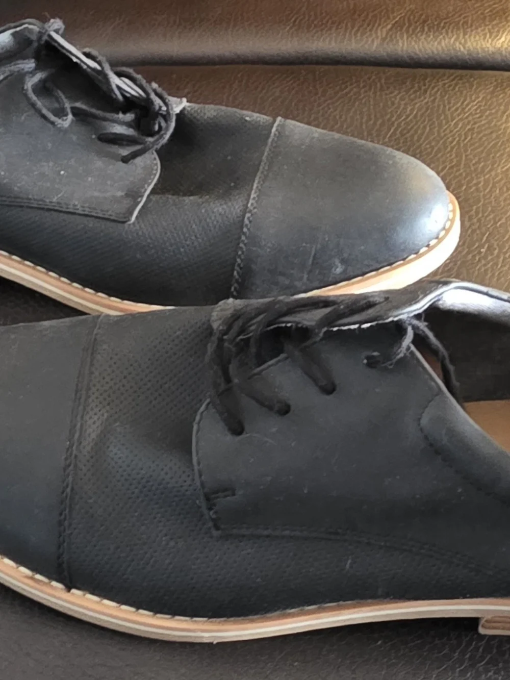Goodfellow & Co Black and Tan Casual Oxford Dress Shoes